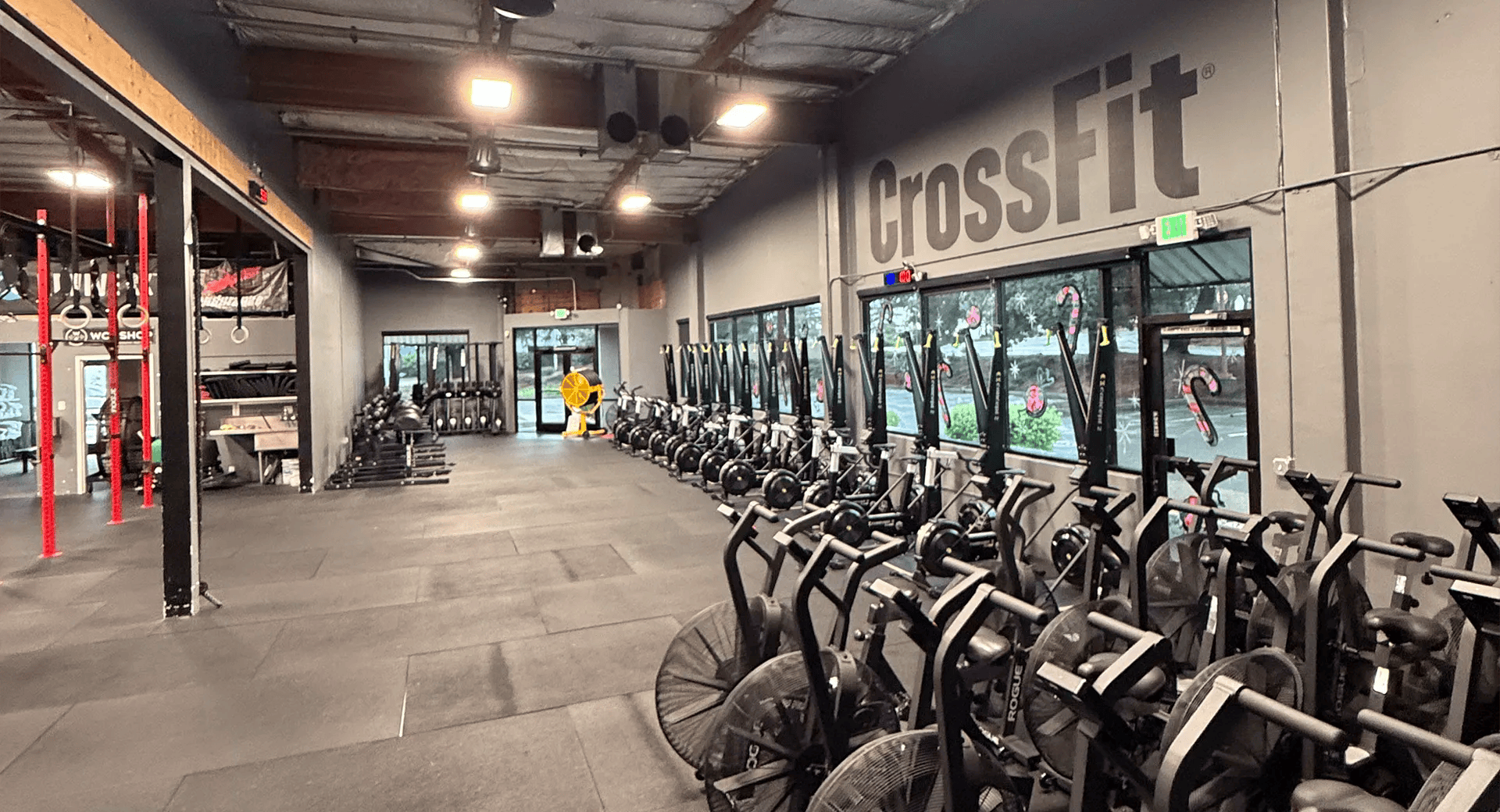 cardio equipment at Jute CrossFit